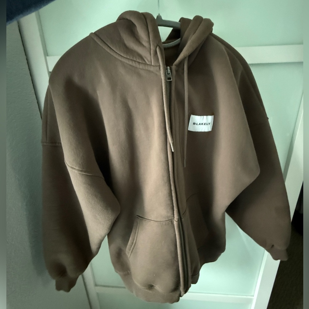Blakely oversized full zip hoodie